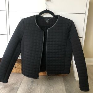 Club Monaco black quilted blazer